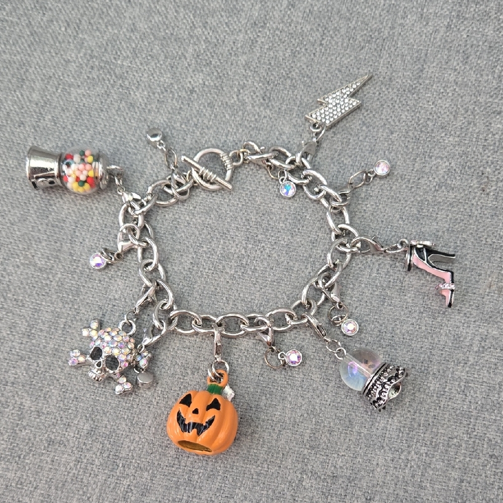 Betsey Johnson Inspired Halloween Charm Bracelet, NWT